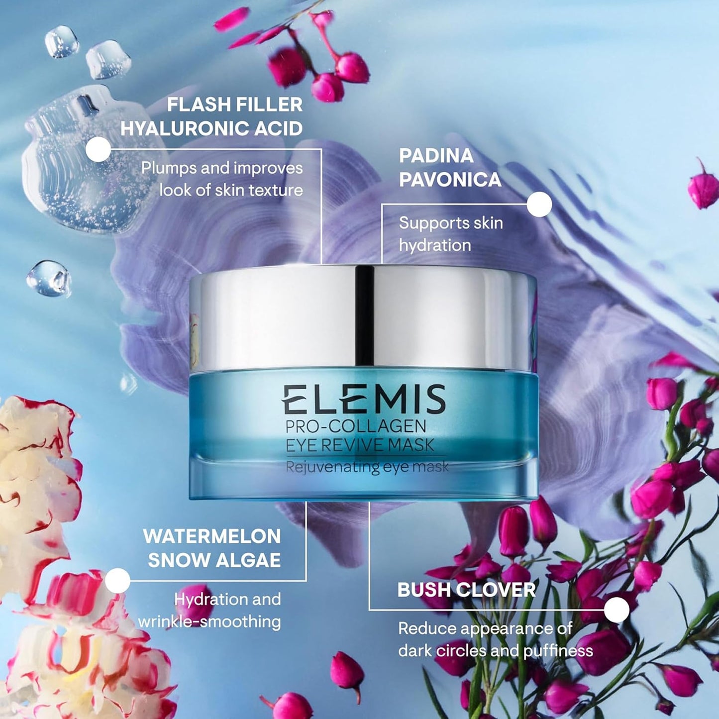 ELEMIS Pro-Collagen Eye Revive Mask | Anti-Wrinkle Multi-Use Treatment Brightens, Rejuvenates, Plumps and Hydrates for a More Youthful Look