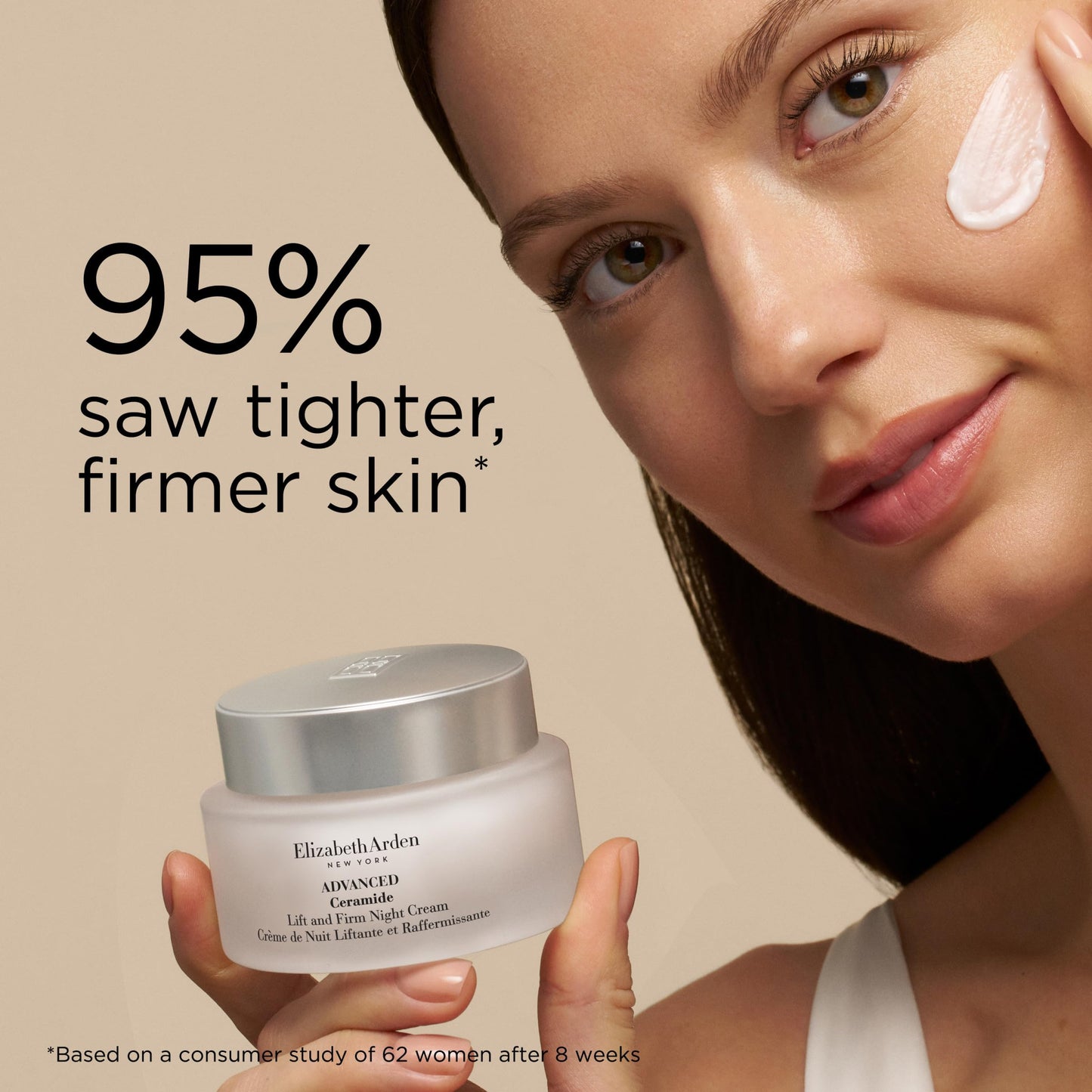 Elizabeth Arden Advanced Ceramide Lift and Firm Face Cream, Hydrating Moisturizer for Day or Night, Infused with Peptides, 1.7 fl oz
