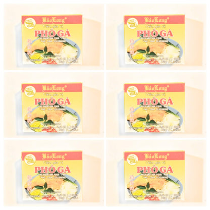 Bao Long Mini Pho Soup Seasoning (Chicken Flavor)2.64 Oz-6 Pack雞湯粒