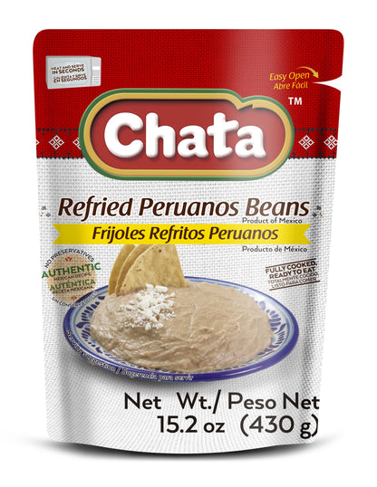 Chata Mexican Refried Mayocoba Beans, 15.2 oz (Pack of 3)