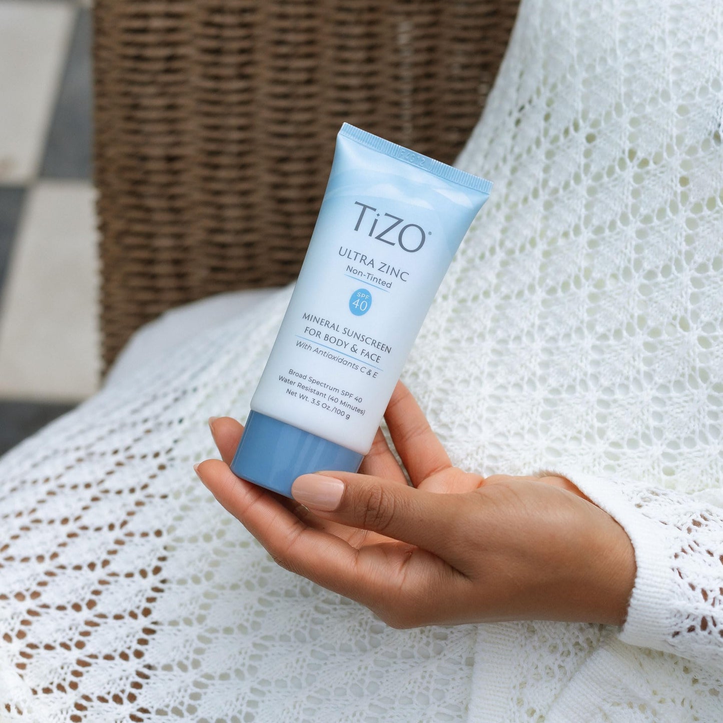 TiZO® Ultra Zinc | Non Tinted | Broad Spectrum SPF 40 for face and body | UVA and UVB protection | 20% Zinc Oxide formula | All Skin Types | 3.5 oz/100 g
