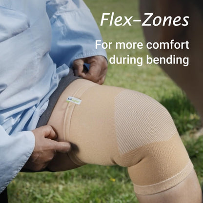 Actimove Arthritis Care Knee Support with Heat-retaining Fabric – Drug-free Pain Management for Arthritis, Increases Blood Circulation – Left/Right Wear – Beige, Small