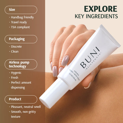 Premium Vulva & Body Balm – Airless Pump Moisturizer for Delicate Skin - Hydrating & Nourishing – Made in USA - OB/GYN Approved