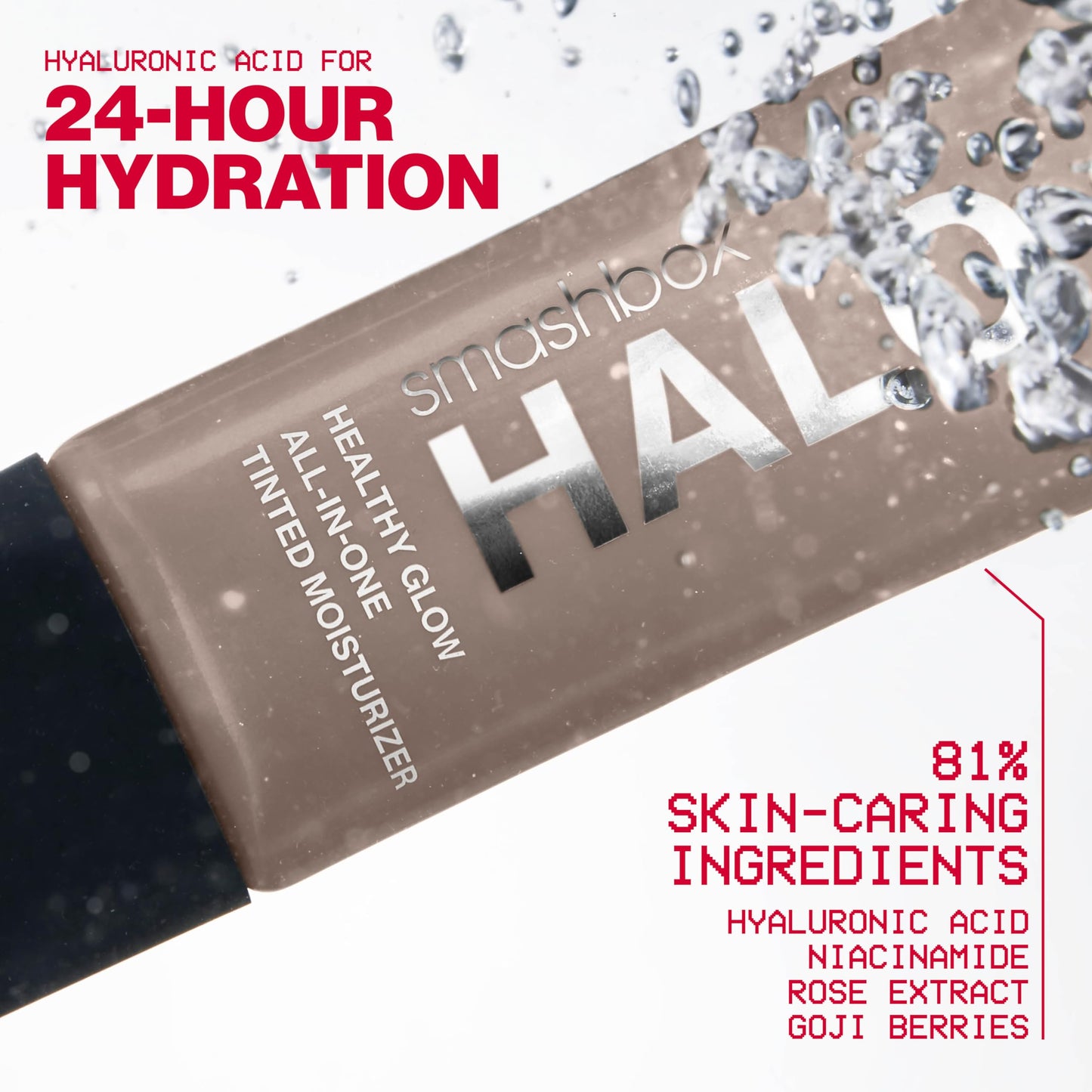 Smashbox Halo Healthy Glow All-In-One Tinted Moisturizer SPF 25 | Hydrating, Long Wearing, Tinted Moisturizer with SPF | Hyaluronic Acid
