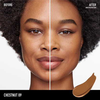 Complexion Rescue Natural Matte Tinted Moisturizer, Chestnut 09, Vegan, Cruelty-Free & Dermatologist-Tested
