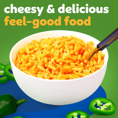 Kraft Mac & Cheese, 1 Box, for Easy Dinner or Dinner Sides, Jalapeño Flavored with Other Natural Flavors, No Artificial Flavors, Preservatives or Dyes, 7.25 oz