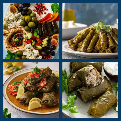 Bake and Tango - Stuffed Grape Leaves with Olive Oil, Kosher, Vegan, 14.1 oz (Pack of 3) | Gourmet Mediterranean Delight | Ready-to-Eat Vegan Snack