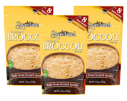 Shore Lunch Cheddar Broccoli Soup Mix, 11-Ounce (Pack of 3)