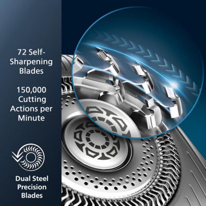Philips Shaver Series 9000 Wet and Dry Electric Shaver, with Lift and Cut Shaving System and SenseIQ Technology, Pop-up Trimmer