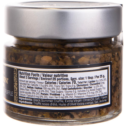 Tuscanini Reserve Minced Black Truffle in Extra Virgin Olive Oil , 2.82oz | Product of Italy | Minced Italian Truffle Mushrooms
