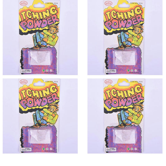 4Pcs Helpful Funny Itching Powder Safe Broken Glass Itching Powder Feminine Powders Ength of Product is 14cm and the Width is 7.5cm Easy to Carry, Feminine Care