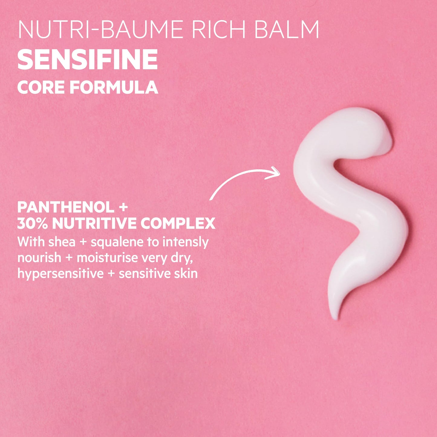 SVR Sensifine Nutri Balm Nourishing Rich Face Cream With Shea Butter & Squalene For Sensitive, Very Dry Skin. 24hr Soothing, Fragrance-free Moisturizer, 1.3 Fl.oz.