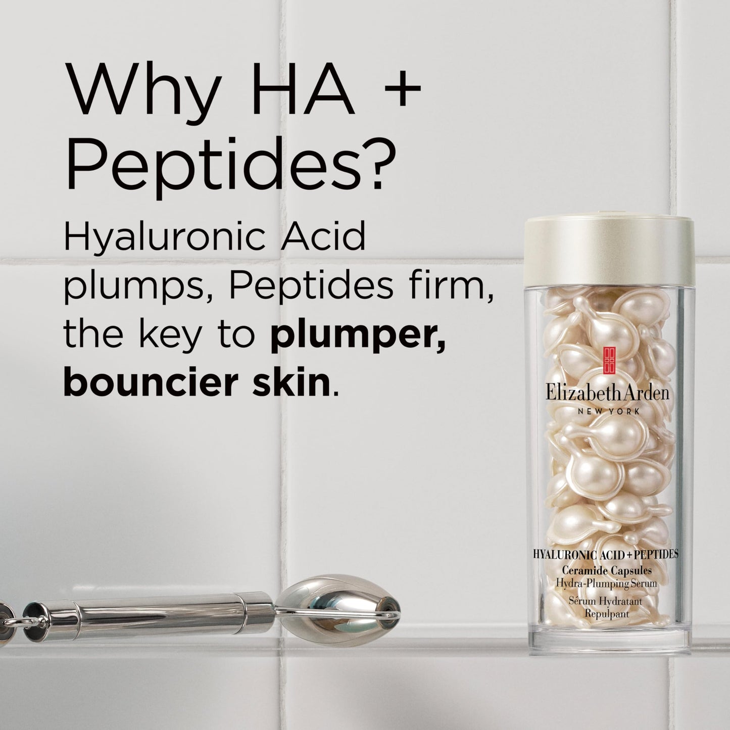Elizabeth Arden Hyaluronic Acid + Peptides Ceramide Capsules Hydra-Plumping Serum