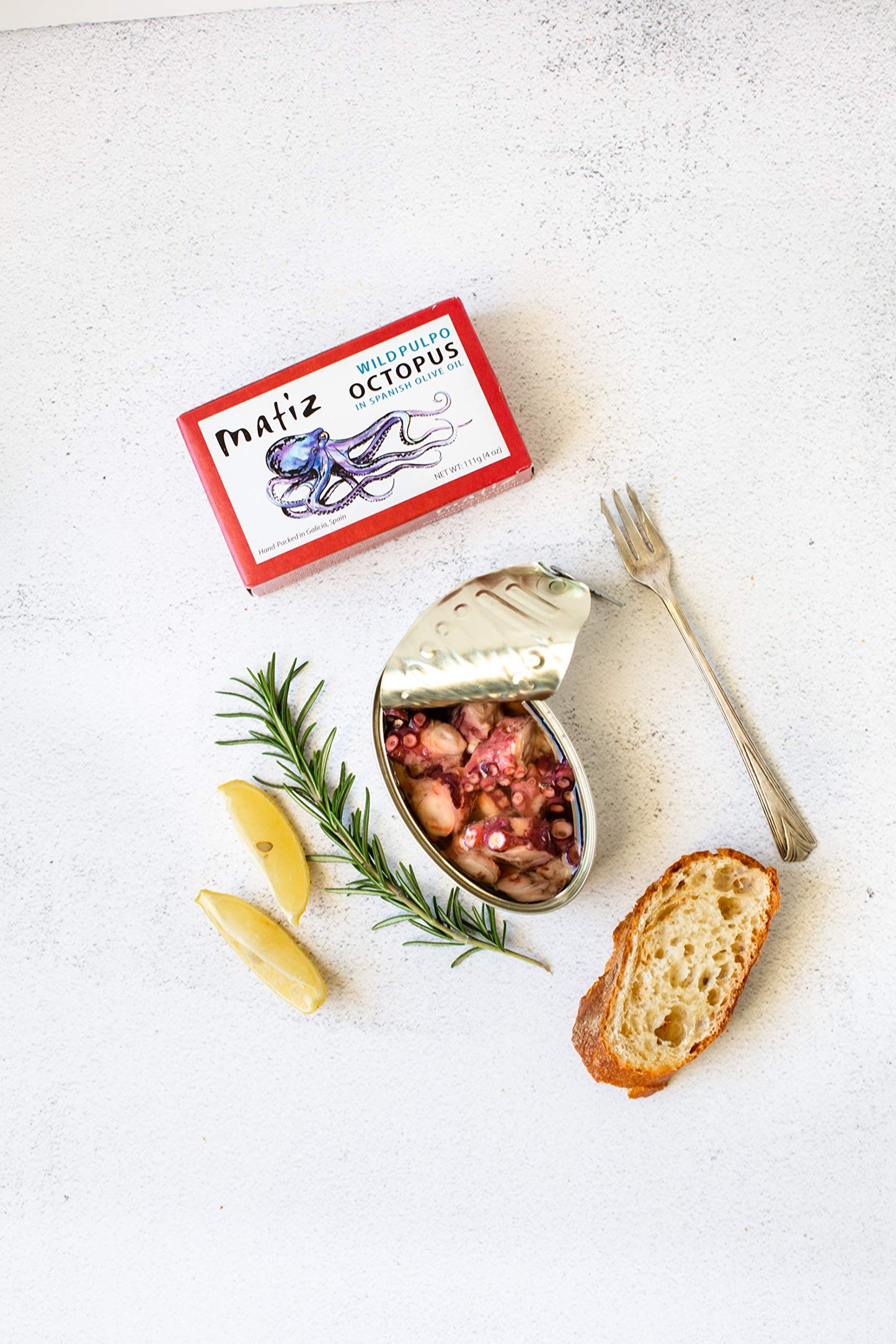 Matiz Pulpo Wild-Caught Pulpo Spanish Octopus in Olive Oil 4.0 Oz