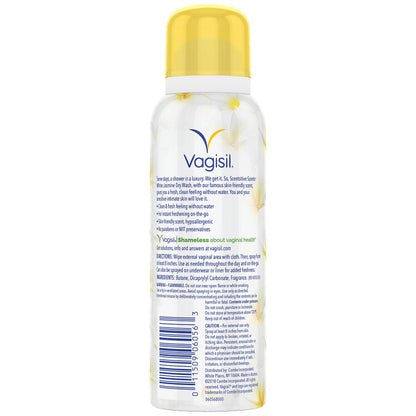 Vagisil Scentsitive Scents Feminine Dry Wash Deodorant Spray for Women, Gynecologist Tested, Paraben Free, White Jasmine, 2.6 Ounce (Pack of 1)