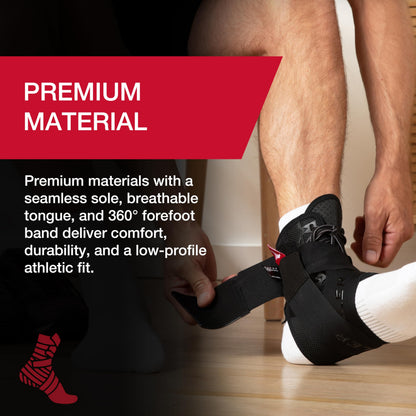 MUELLER Sports Medicine The One Ankle Brace Premium, Ankle Pain Relief Support for Men and Women, Ideal for Sprains, Strains, Arthritis, Black