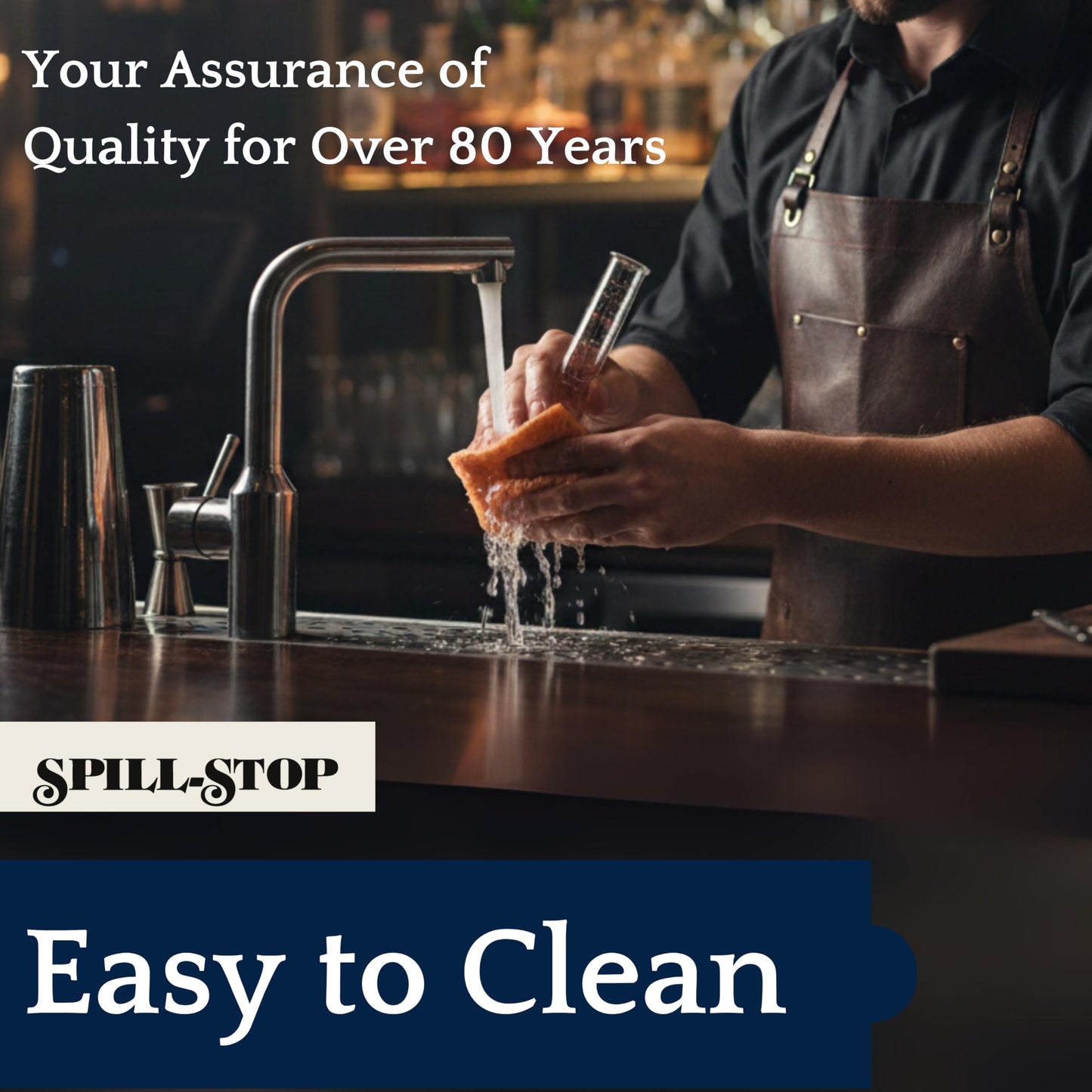 Spill-Stop 13-908 Exacto Pour Bar Test Kit, Liquid Calibration System for Bartender Training, Includes 3 Precision-Marked Plastic Tubes, 3 O-Rings, Stand, Funnel, Durable, Made in USA