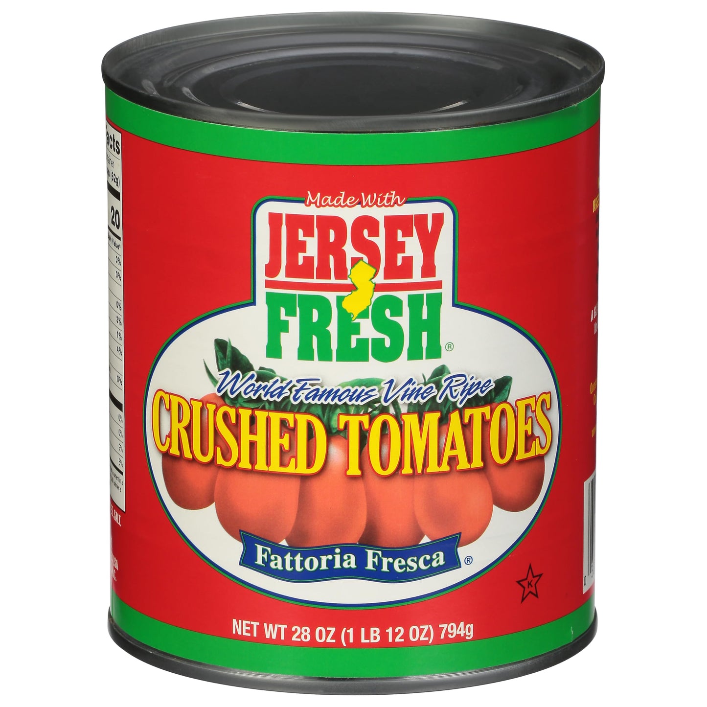 Jersey Fresh Crushed Tomatoes, Fattoria Fresca, 28 Ounce (Pack of 12)