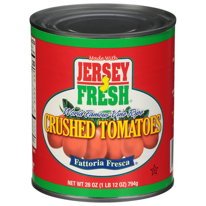 Jersey Fresh Crushed Tomatoes, Fattoria Fresca, 28 Ounce (Pack of 12)
