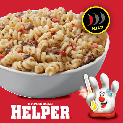 Hamburger Helper Spicy Parmesan Garlic Pasta Meal (6 oz) No Artificial Flavors, Ready in 3 Easy Steps, Quick Meals for Midweek Dinners, Busy Evenings & Families On-the-Go