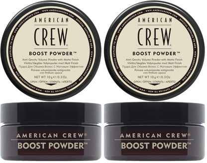 AMERICAN CREW Men's Hair Boost Powder, Provides Lift & Volume, 0.3 Oz (Pack of 2)