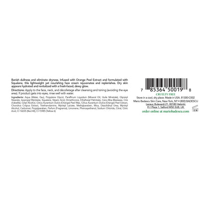 Mario Badescu Orange Protective Face Cream - Radiance-boosting Face Moisturizer Infused with Orange Peel Extract - Replenishes Skin & Helps Defend Against Dehydration, 1 Oz