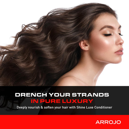 ARROJO Shine Luxe Hair Conditioner – Paraben & Sulfate Free Conditioner for Hair Shine – Moisturizing Conditioner to Add Luster & Vitality - Keratin Conditioner for Men & Women