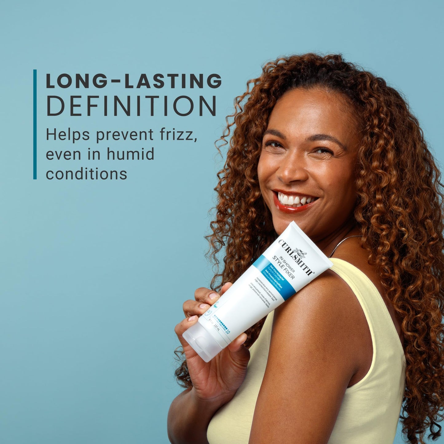 CURLSMITH In-Shower Style Fixer - Strong Hold Gel for Curls, Humidity-Proof Curl Styler, For All Curl Types, Vegan & Cruelty Free (2 oz)