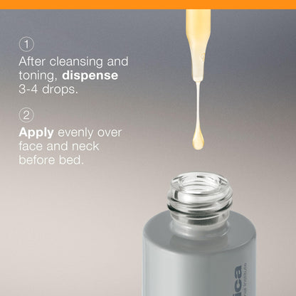 Dermalogica BioLumin-C Night Restore Vitamin C Serum for face, Overnight Skin Hydration and Barrier Repair Serum, 0.85 fl oz