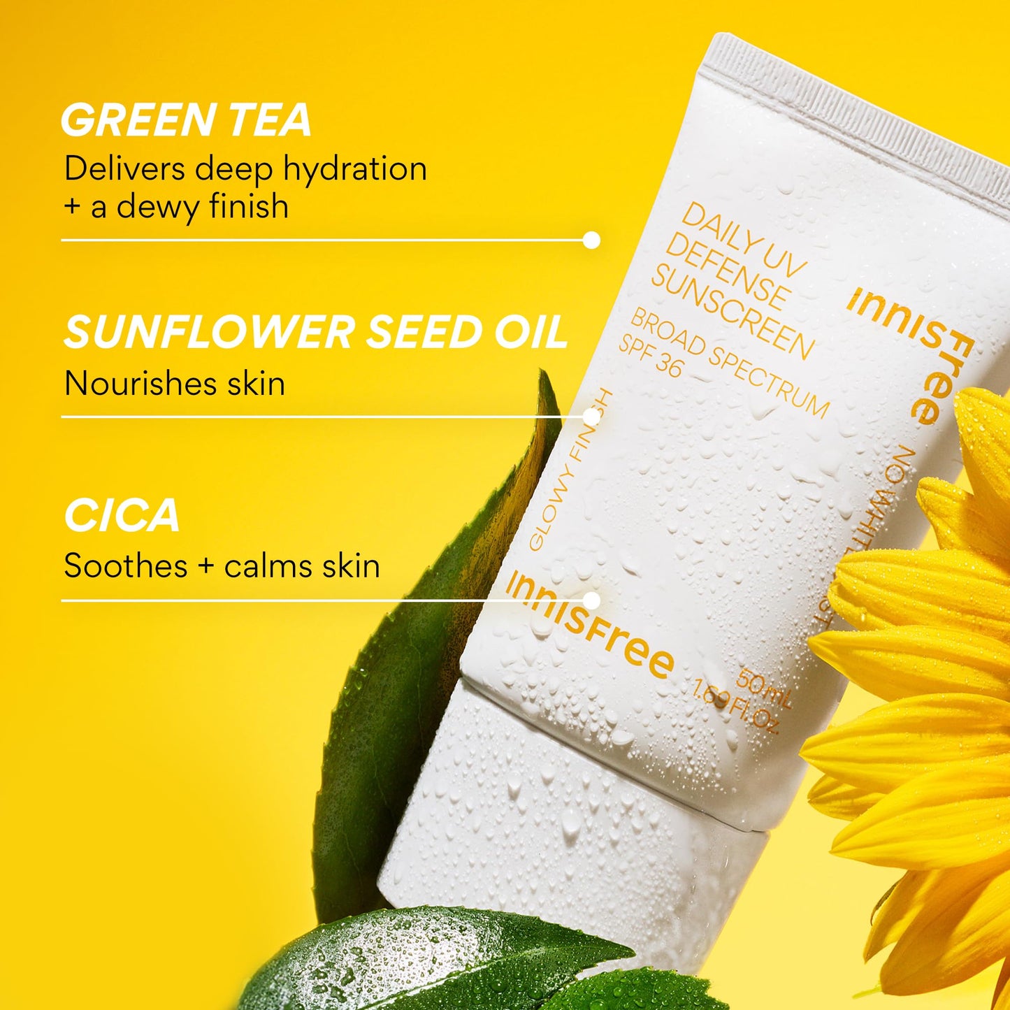Innisfree Daily UV Defense SPF 36 – Korean Face Sunscreen, Invisible Finish, Broad Spectrum, No White Cast, Lightweight, Hydrating, Available in Gift Sets