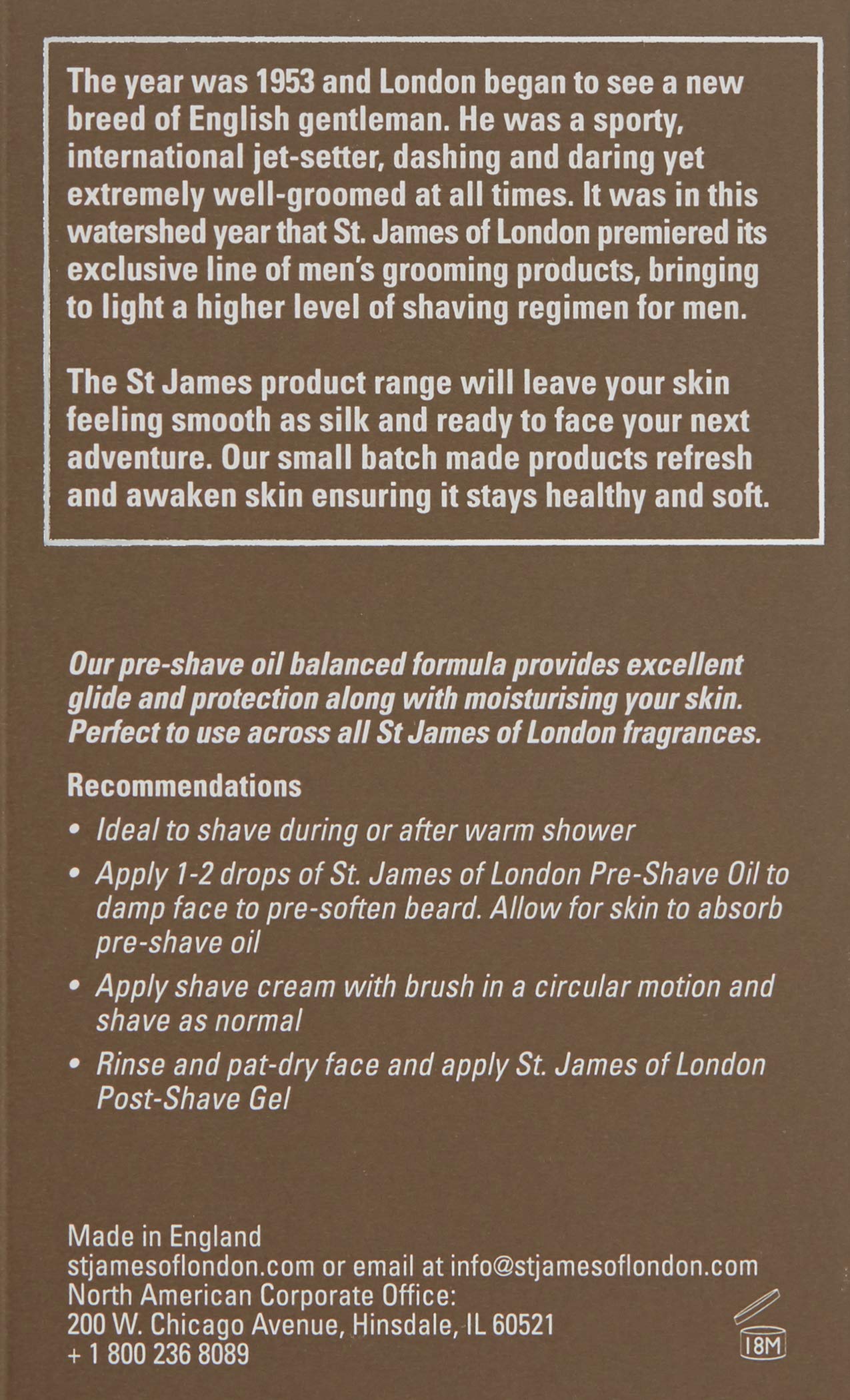 St James of London Pre-shave Oil