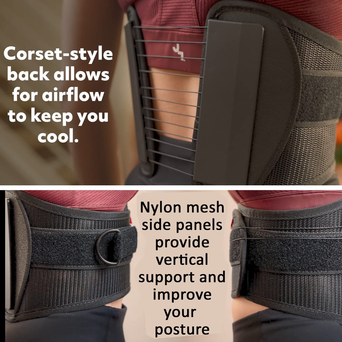Ottobock The S.P.I.N.E. Adjustable Lower Back Brace with Pulley System - Lumbar Back Support Belt for Men and Women - Compression to Relieve Lower Back Pain & Spine Pressure, Large