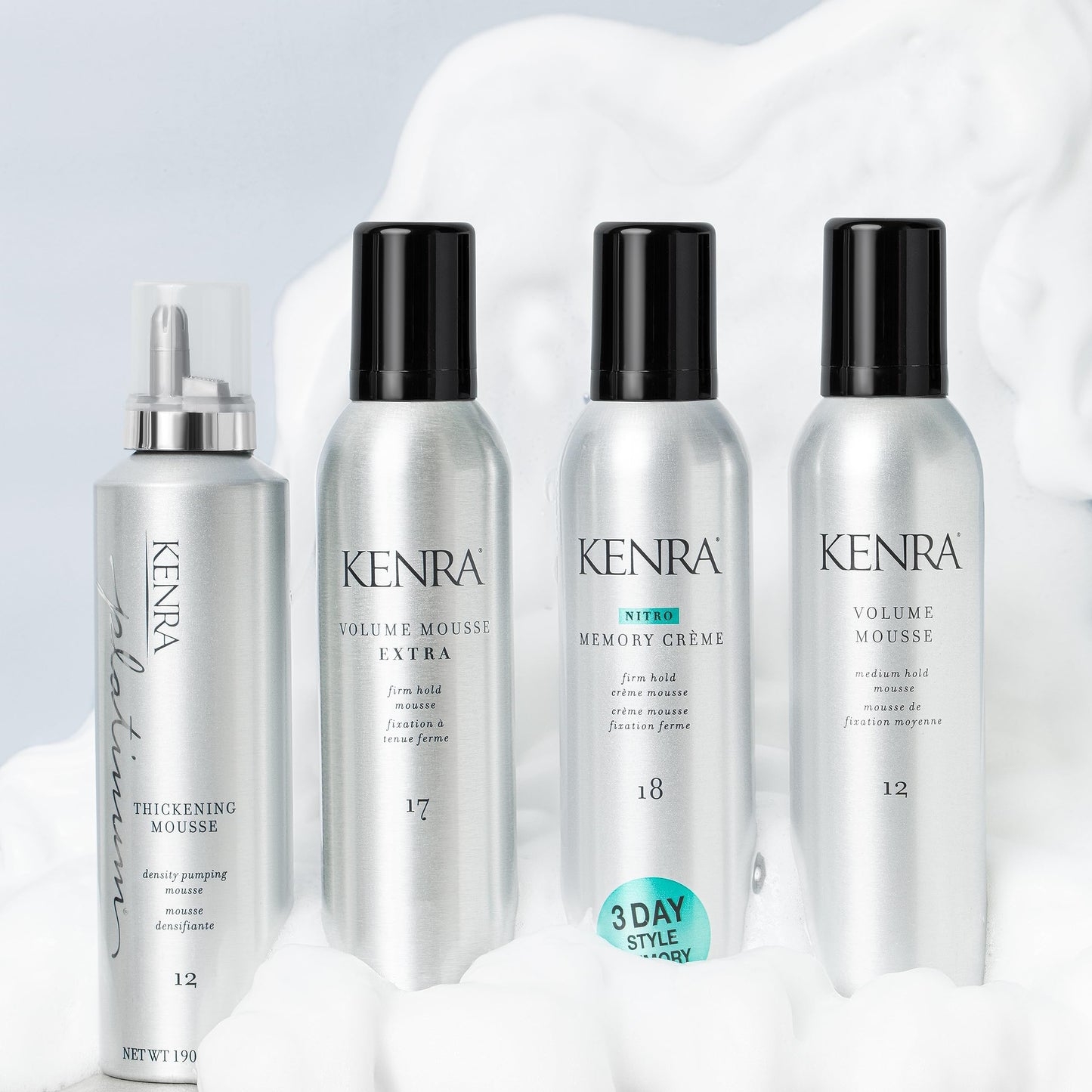 Platinum Thickening Mousse 12 | Volumizing Styler | Adds Fullness & Body | Humidity Protection Up To 48 hours | Density Plumping up tp 150% | Thermal Protection | All Hair Types