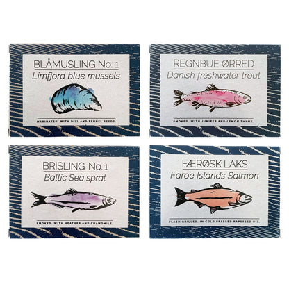 Fangst - Canned Nordic Seafood Variety Pack of 4