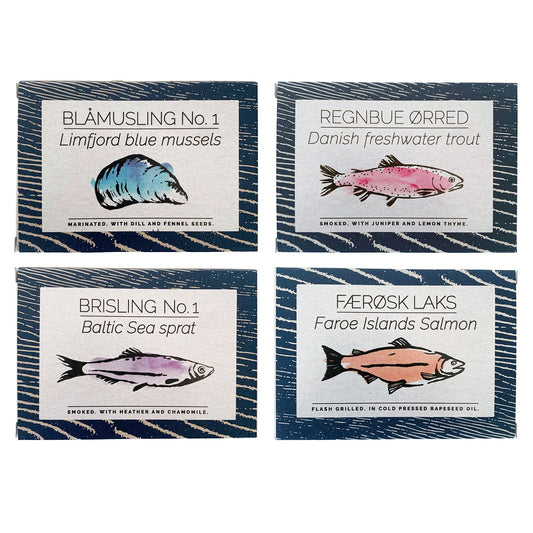 Fangst - Canned Nordic Seafood Variety Pack of 4