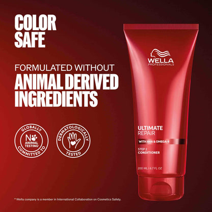 Wella Professionals ULTIMATE REPAIR Conditioner for Damaged Hair | Deeply Nourishing | Repairs, Strengthens, & Moisturizes with AHA & Omega-9 | For All Hair Types