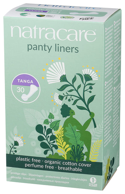Natracare Natural Panty Liners, Tanga, 30 Count (Pack of 1)