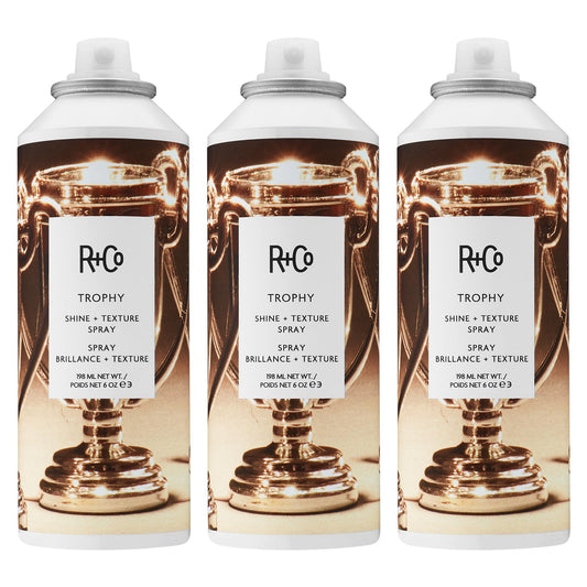 R+Co TROPHY Shine + Texture Spray – Hair Texturizing & Shine Spray, Adds Volume & Manageability, All Hair Types