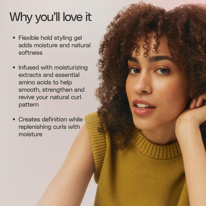 Ouidad Curl Quencher Moisturizing Styling Gel for Tight Curls – Adds Flexible Hold, Bounce, and Frizz-Free Definition to Curly Hair, Hydration & Moisture, Sulfate & Mineral Oil Free