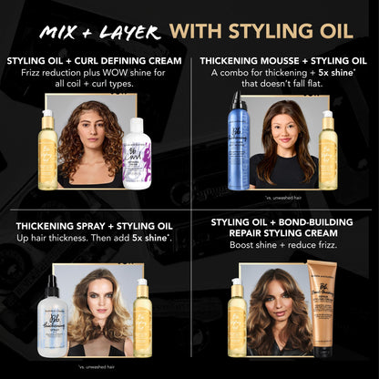 Bumble and bumble. Styling Oil | Lightweight, Dry Finish, Silicone-Free | Heat Protectant | Split End Prevention + Anti-Frizz | For All Hair Types