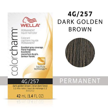 WELLA Color Charm Permanent Liquid Hair Color for Gray Coverage, Brown