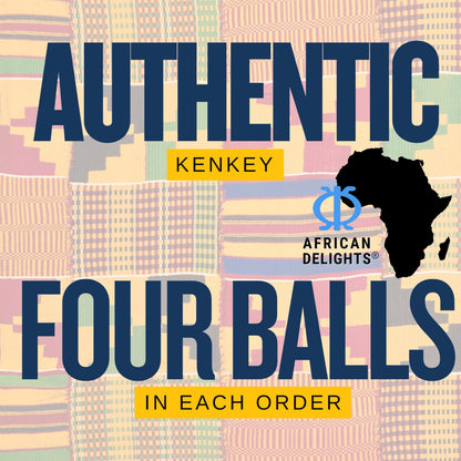 Wala GA Kenkey Authentic Kenkey - Ghanaian Food, African Food Kenkey | Delicious Kenkey, Accra Kenkey, and Wala Ga Kenkey for Cultural and Family Meals | Ga Kenkey Ghana | Four Balls of Kenkey