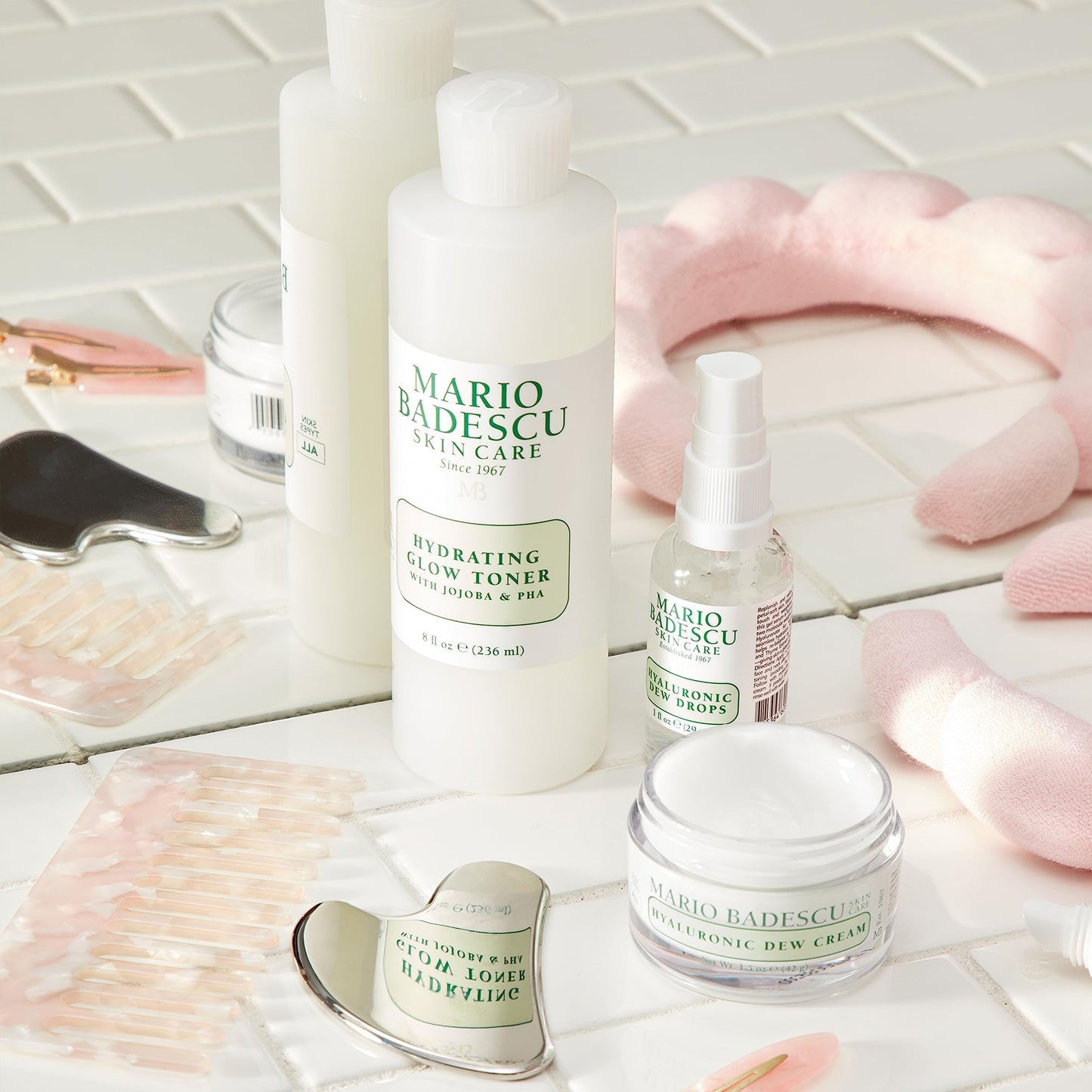 Mario Badescu Hydrating Glow Toner with Jojoba & PHA - Brightens, Rejuvenates, and Nourishes for Luminous Skin - Facial Toner and Serum Formula with Cooling Sensation