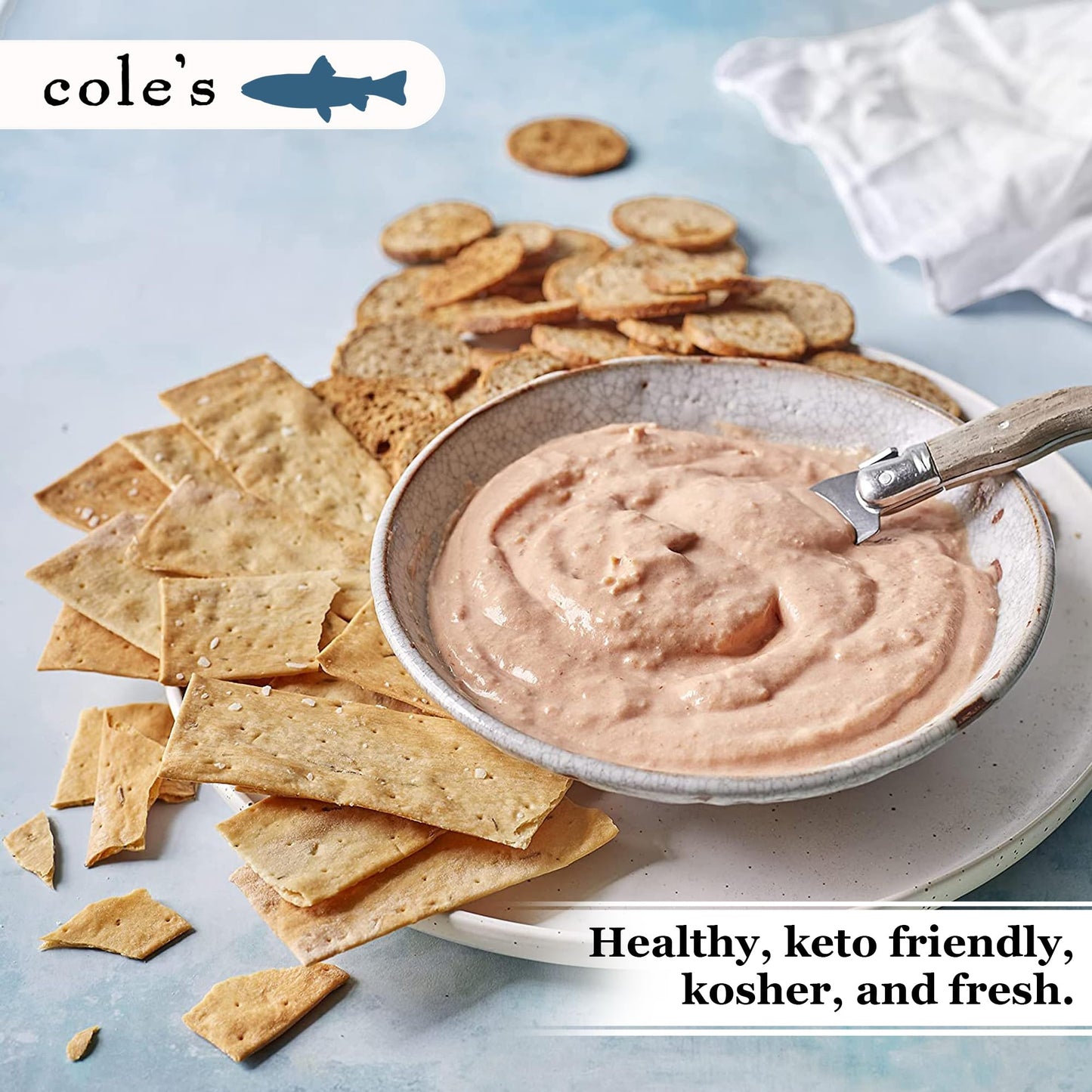 COLE'S Select Snow Crab Meat - Wild Caught from Patagonian Waters of Chile- High in Protein & Omega 3 Nutrients- No Preservatives - 5.3 oz Can- 1 Can