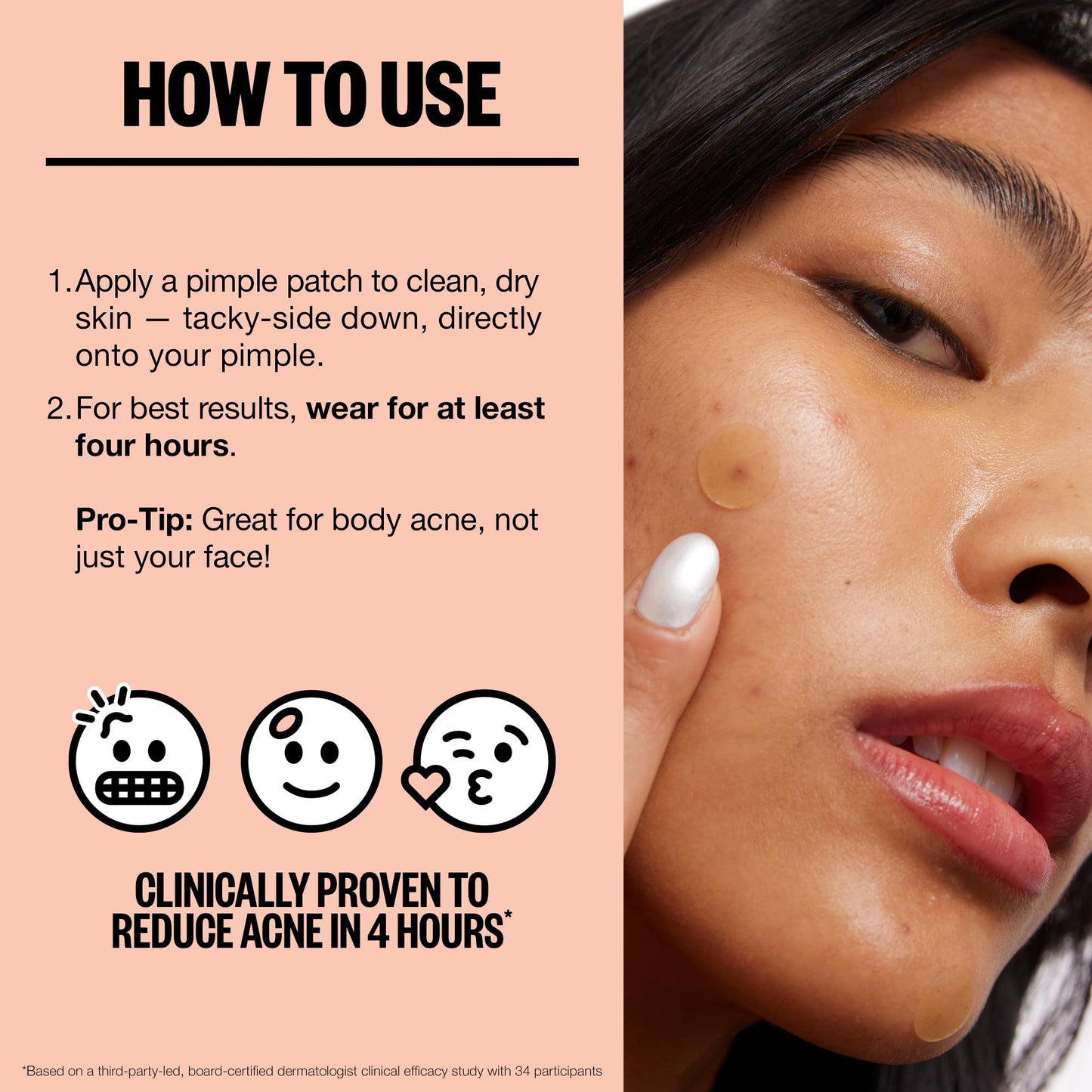 PEACE OUT Acne Healing Dots Hydrocolloid Pimple Patches, Acne Spot Treatment with Salicylic Acid, Retinol, and Aloe Vera for Blemishes and Breakouts, 40 Count