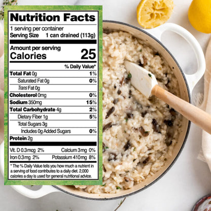 Native Forest Organic Portobello Mushroom Slices - Canned Mushrooms, Low Calories & Fat, Non-GMO Project Verified, USDA Organic - 6.5 Oz (Pack of 12)