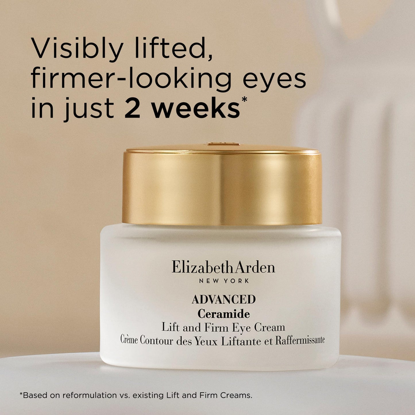 Elizabeth Arden Advanced Ceramide Lift and Firm Eye Cream, Moisturizing Formula for Reducing Undereye Wrinkles, Puffiness and Crow's Feet, 0.5 Oz