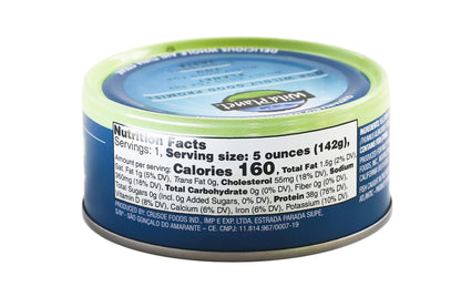 Wild Planet Wild Yellowfin Tuna, Tinned Fish, Canned Tuna, Sustainably Wild-Caught, Non-GMO, Kosher, Gluten Free, Keto and Paleo, 5 Ounce (Pack of 12)