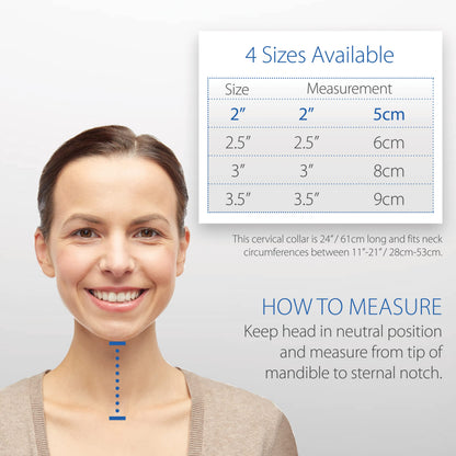 Core Products Foam Cervical Collar Neck Support Brace - Beige, Small- 2" Chin to Sternal Notch