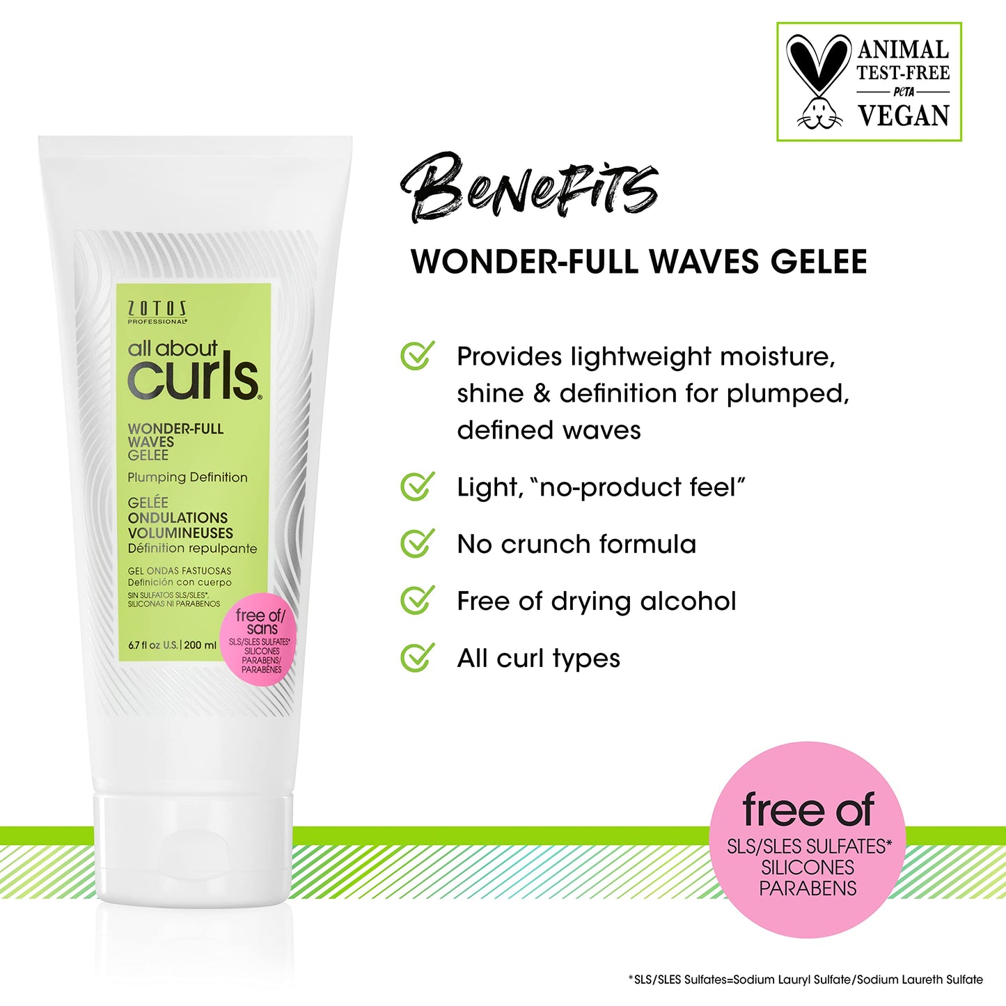ALL ABOUT CURLS Wonder-Full Waves Gelee | Plumping Definition | Define, Moisturize, De-Frizz | All Curly Hair Types
